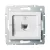 Kanlux 25106 LOGI 02-1370-002 fehér telefon csatlakozó aljzat (RJ11)