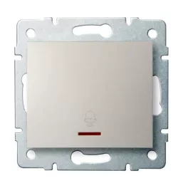   Kanlux 25135 LOGI 02-1080-103 krém jelzőfényes csengő nyomókapcsoló