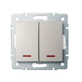   Kanlux 25139 LOGI 02-1120-103 krém jelzőfényes csillárkapcsoló