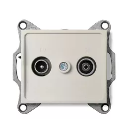   Kanlux 25160 LOGI 02-1330-003 krém antenna csatlakozó TV/FM aljzat, végzáró