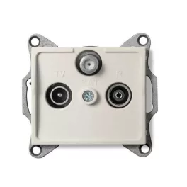   Kanlux 25162 LOGI 02-1350-003 krém antenna csatlakozó TV/R/SAT aljzat végzáró