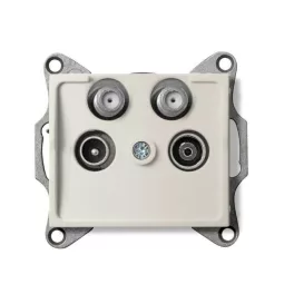   Kanlux 25164 LOGI 02-1590-003 krém antenna csatlakozó TV/R/SAT/SAT aljzat, végzáró