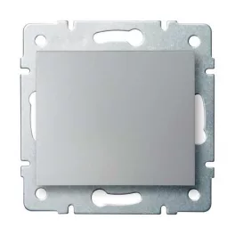  Kanlux 25184 LOGI 02-1000-143 ezüst egypólusú kapcsoló (101)