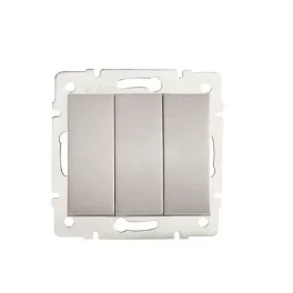   Kanlux 25195 LOGI 02-1090-143 ezüst hármas csillárkapcsoló