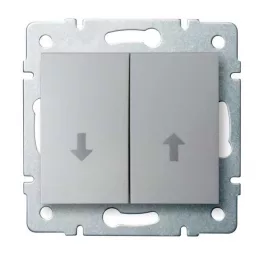 Kanlux 25196 LOGI 02-1100-143 ezüst redőny kapcsoló