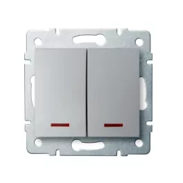   Kanlux 25198 LOGI 02-1120-143 ezüst jelzőfényes csillárkapcsoló