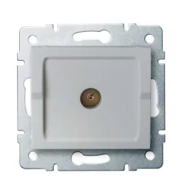   Kanlux 25216 LOGI 02-1300-043 ezüst antenna csatlakozó TV aljzat, végzáró