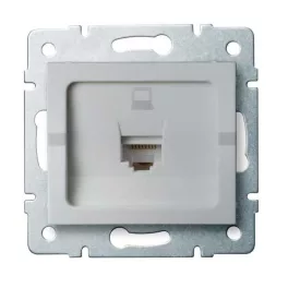   Kanlux 25227 LOGI 02-1400-043 ezüst adatcsatlakozó aljzat (RJ45 Cat 6 Jack)