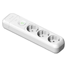   Földelt szerelhető elosztó hármas, kapcsolóval, fehér, 16A-250V, 2523, Famatel S.A