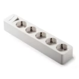   Földelt szerelhető elosztó ötös, kapcsolóval, fehér, 16A-250V, 2525, Famatel S.A