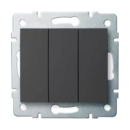   Kanlux 25254 LOGI 02-1090-141 grafit hármas csillárkapcsoló