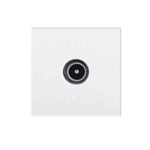 Kanlux 25326 BIURO 04-1300-102 fehér Antenna csatlakozó TV aljzat, végzáró