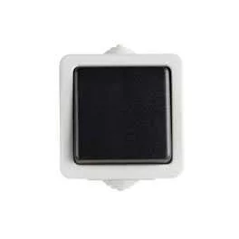 Kanlux 25350 TEKNO 05-1021-143 fekete nyomókapcsoló IP54