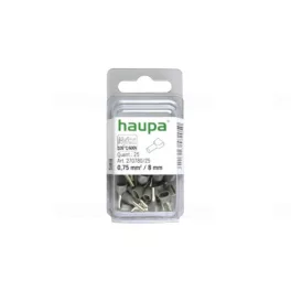   HAUPA Érvéghüvely iker 2* 0,75/ 8 szürke 270780/25 SmallPack Haupa (25db/bliszter)