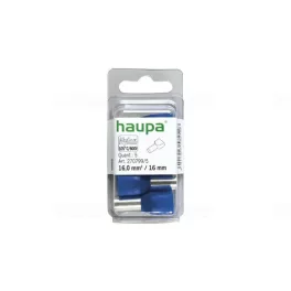   HAUPA Érvéghüvely iker 2*16/16 kék 270799/5 SmallPack Haupa (5db/bliszter)