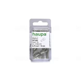  HAUPA Érvéghüvely szigetelt 0,75/ 8 szürke 270803/25 SmallPack Haupa (25db/bliszter)