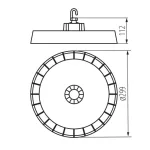 Kanlux 27163 HB PRO STRONG 100W-NW lámpa csarnokvilágító lámpatest 17000lm 4000K IP65
