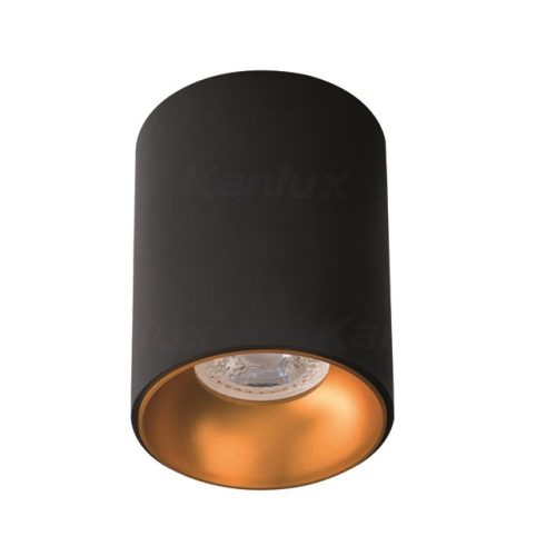 Kanlux 27571 RITI GU10 B/G lámpa GU10, mennyezeti dekor lámpatest, fekete-arany