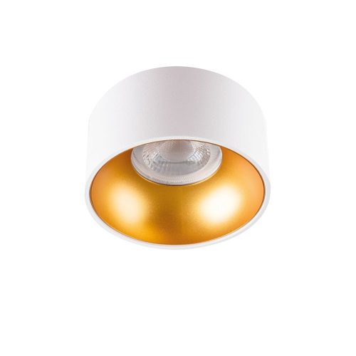 Kanlux 27576 MINI RITI GU10 W/G lámpa GU10, mennyezeti süllyesztett spot lámpatest, fehér-arany