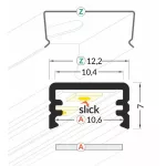 Topmet TM-profil LED Slim alu fehér 2000mm 89030001