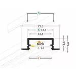 Topmet TM-profil LED Begtin alu elox 2000mm C8020020