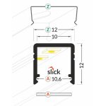 Topmet TM-profil LED Smart eloxált alumínium 2000mm C2020020