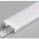 Topmet TM-takaró profil Floor profilhoz rápattintható tejfehér 2000mm (K) B1040038