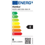 Kanlux 29613 XLED A60 8W-NW-M fényforrás, LED izzó 4000K