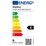 Kanlux 29613 XLED A60 8W-NW-M fényforrás, LED izzó 4000K