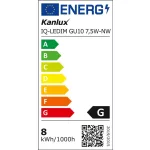 Kanlux 29813 IQ-LEDIM GU10 7,5W-NW fényforrás, LED izzó 4000K ezüst, dimmerelhető - Utolsó darabok!