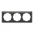 ABB 3-as keret, Zoni, fekete matt / fehér 3901T-A00030 137, 2CHT010030A6137