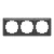 ABB 3-as keret, Zoni, fekete matt 3901T-A00030 237, 2CHT010030A6237