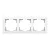 ABB 3-as keret, Zoni, fehér matt 3901T-A00030 240, 2CHT010030A6240