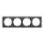 ABB 4-es keret, Zoni, fekete matt / fehér 3901T-A00040 137, 2CHT010040A6137