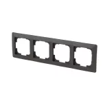 ABB 4-es keret, Zoni, fekete matt / fehér 3901T-A00040 137, 2CHT010040A6137