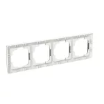 ABB 4-es keret, Zoni, fekete matt / fehér 3901T-A00040 137, 2CHT010040A6137