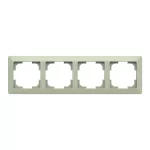 ABB 4-es keret, Zoni, olíva / fehér 3901T-A00040 143, 2CHT010040A6143