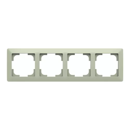 ABB 4-es keret, Zoni, olíva / fehér 3901T-A00040 143, 2CHT010040A6143
