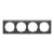 ABB 4-es keret, Zoni, fekete matt 3901T-A00040 237, 2CHT010040A6237