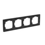 ABB 4-es keret, Zoni, fekete matt 3901T-A00040 237, 2CHT010040A6237