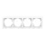 ABB 4-es keret, Zoni, fehér 3901T-A00040 500, 2CHT010040A6500