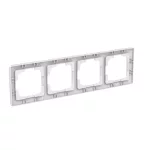 ABB 4-es keret, Zoni, fehér 3901T-A00040 500, 2CHT010040A6500