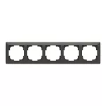 ABB 5-ös keret, Zoni, fekete matt / fehér 3901T-A00050 137, 2CHT010050A6137