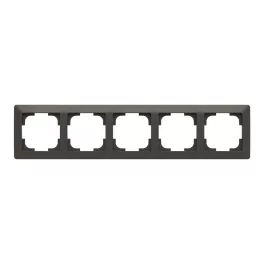   ABB 5-ös keret, Zoni, fekete matt / fehér 3901T-A00050 137, 2CHT010050A6137