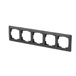 ABB 5-ös keret, Zoni, fekete matt / fehér 3901T-A00050 137, 2CHT010050A6137