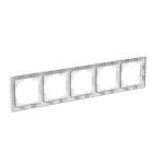 ABB 5-ös keret, Zoni, fehér matt 3901T-A00050 240, 2CHT010050A6240