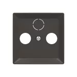 ABB TV-R / TV-R-Sat fedlap, Zoni, fekete matt 5011T-A00300 237, 2CHT080300A4237