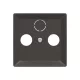 ABB TV-R / TV-R-Sat fedlap, Zoni, fekete matt 5011T-A00300 237, 2CHT080300A4237