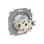ABB Dugalj SCHUKO/földelt gyermekvédett, Zoni, fehér matt 6620T-A07657 240, 2CHT207657A4240