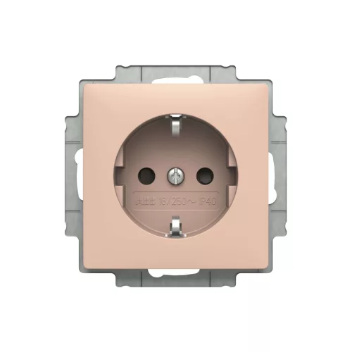 ABB Dugalj SCHUKO/földelt gyermekvédett, Zoni, púder 6620T-A07657 242, 2CHT207657A4242